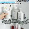 DUSCHFEIN Shower Shelf Corner Shower Shelf Without Drilling Stainless Steel Shelf Black