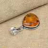 Honey Topaz Gemstone 925 Solid Sterling Silver Handmade Jewelry Pendant