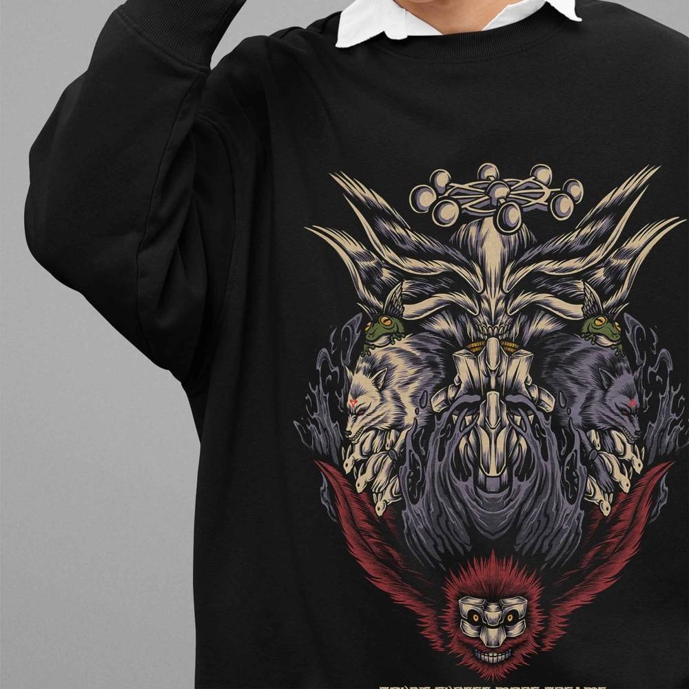 

Дзю-дзюцу Кайсен Свитшот Мэгуми Фусигуро Свитер JJK Аниме Пуловер Сукуна S