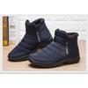 Herren Winter Schneestiefel mit hohem Bund, rutschfest, wasserdicht, mit Reißverschluss für ältere Menschen