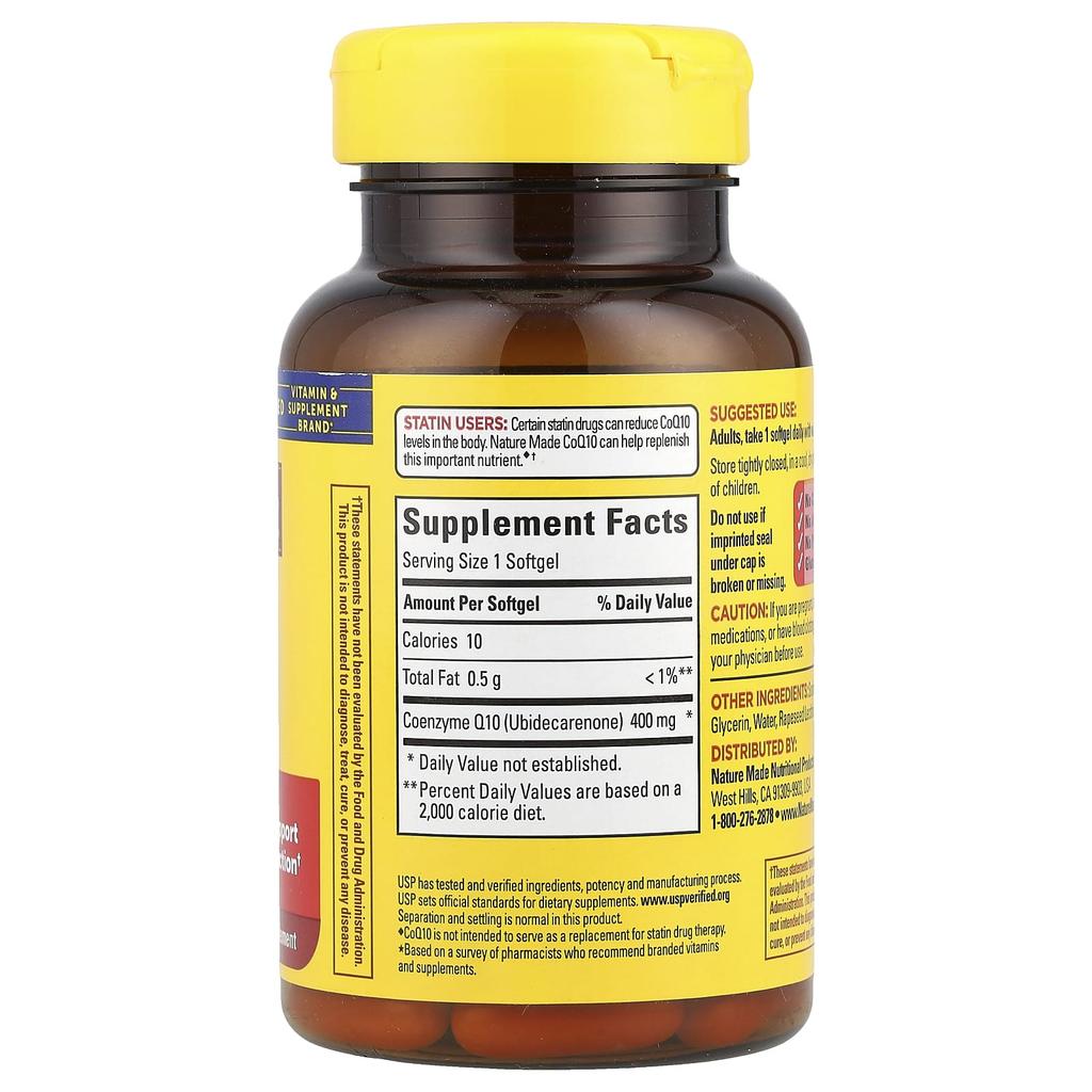 Nature Made, CoQ10, 400mg, 40 softgels
