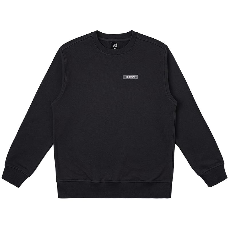 

Lee Men s Comfort Fit Metal Logo Crew Neck Long Sleeve Sweatshirt S