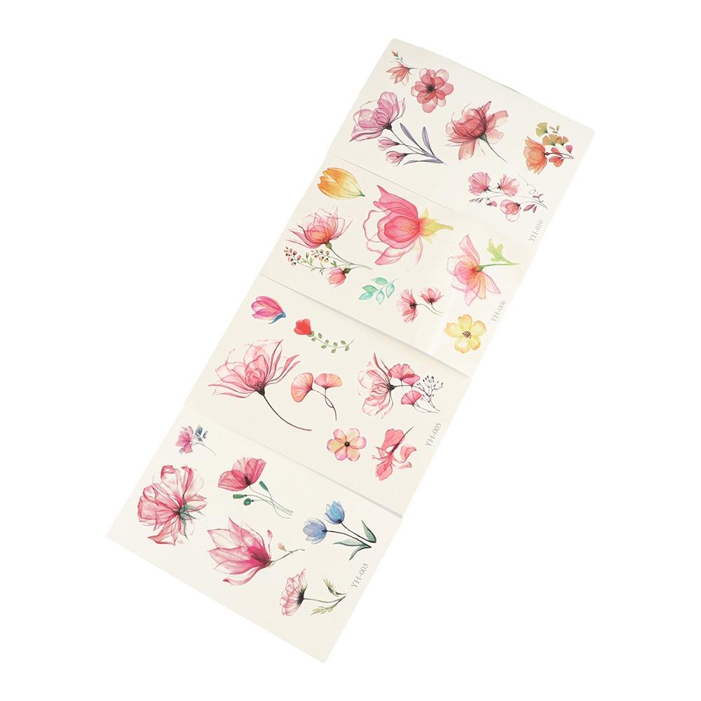 Anti Sweat Temporary Tattoo Sticker Waterproof Petal Tattoo Sticker  Women's
