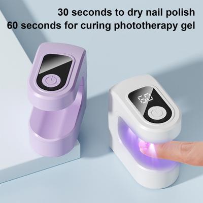 Mini Lampa UV do Paznokci Lampa do Manicure Przenośna Fioletowe Światło Lampa do Paznokci do Lakieru Hybrydowego Nail Art Szybkie Urządzenie do Utwardzania do Manicure