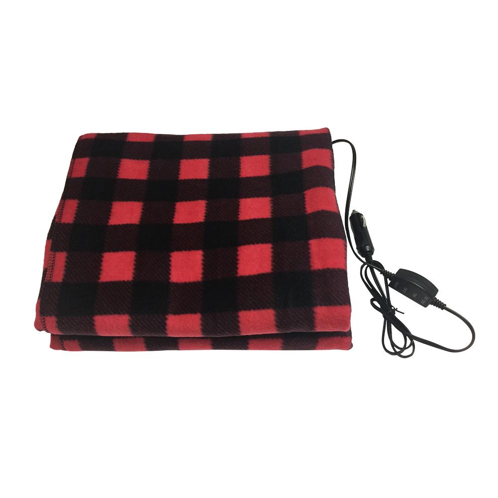 

145*100cm Lattice Energy Saving Warm 12V Car Heating Blanket Autumn And Winter Electric Blanket Car Accessories красный
