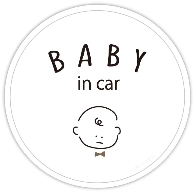 Ringon Baby in Car Naughty Kids Car Magnet Sticker (BABY Baby)