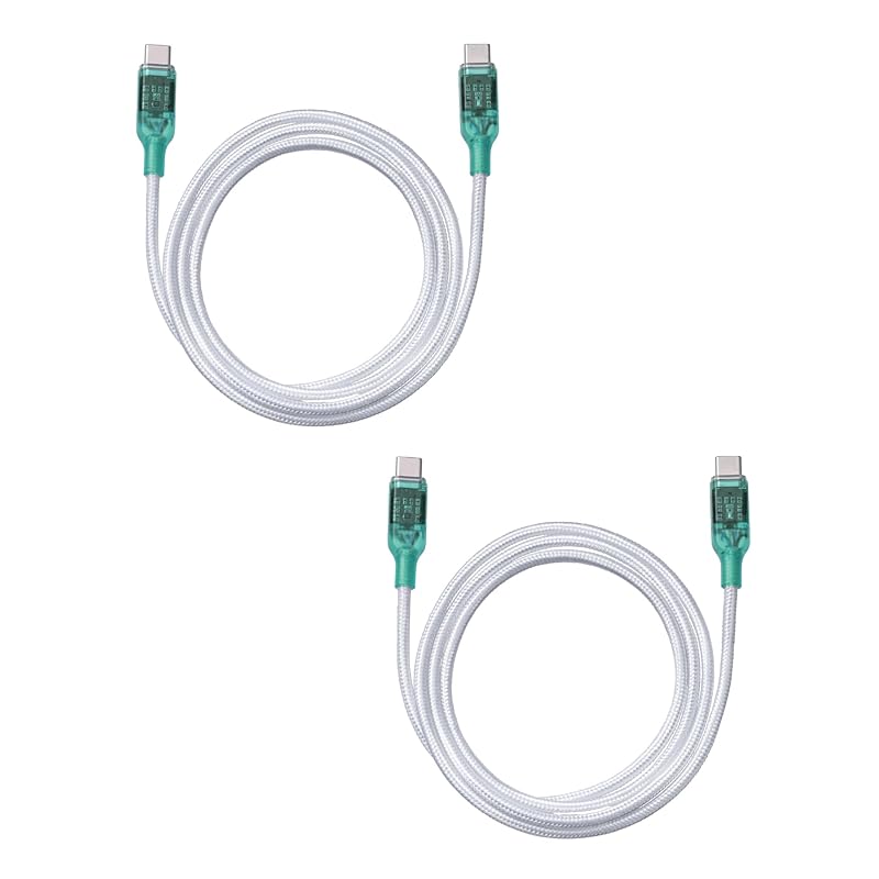 

[re:colors][USB-C(Type C) to USB-C(Type USB2.0 cable skeleton Set of 2 (Blueberry)] Fast charging PD compatible 100W/5A high speed data transfer