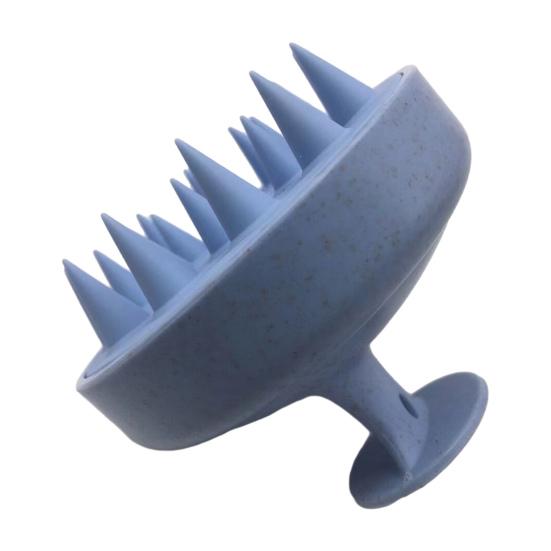 Shampoo Brush Soft Silicone Scalp Massager with Anti-Slip Base Hanging Hole Hair Growth Promotion Hair Care Tool