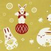 Somenoanbo Hand Towel Rabbit Authentic Dyed Cotton Made In 35cm X 100cm "Palm Beige" 100% Tokuoka, Japan,