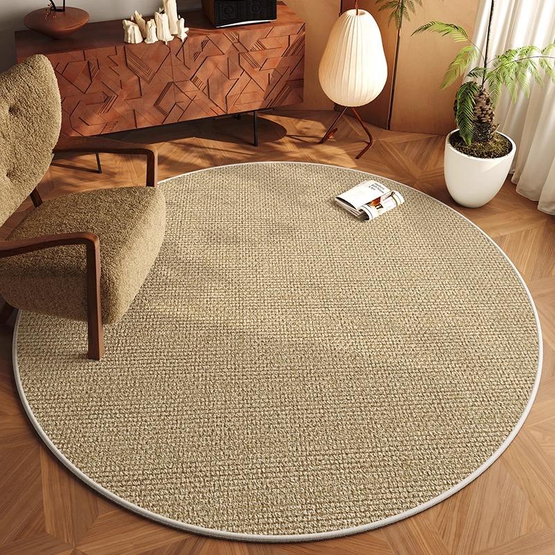 Kulatý koberec Podložka na podlahu do obývacího pokoje Protiskluzový koberec Koberec do ložnice Podložka pod nohy k posteli Koberec pro domácí dekoraci Alfombra de sala de estar