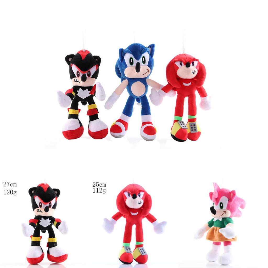 Adorable 28cm Sonic The Hedgehog Shadow Amy Rose Knuckle Tail Plush Toy For All Ages