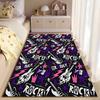 Rock Music Pattern Carpet Suitable As a Non-slip Mat for the Living Room or Bedroom Sofa