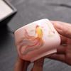 Original Pink Clay Ceramic Tea Cup Personal Master Gongfu Tea Ware Single Bowl for Home Use Handmade Chinese Gift