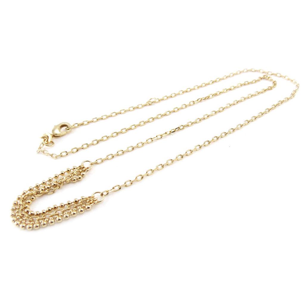 Les Trésors De Lily [J0869] - Gold Plated Necklace 'Choreography' Gold - 4 Rows 5 Cm