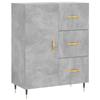 VidaXL Buffet gris béton 69,5x34x90 cm bois d'ingénierie 827896
