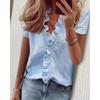 Long-Sleeved Ruffled Shirt for Women Long Sleeves Ruffles V-neck Shirt Shirt
