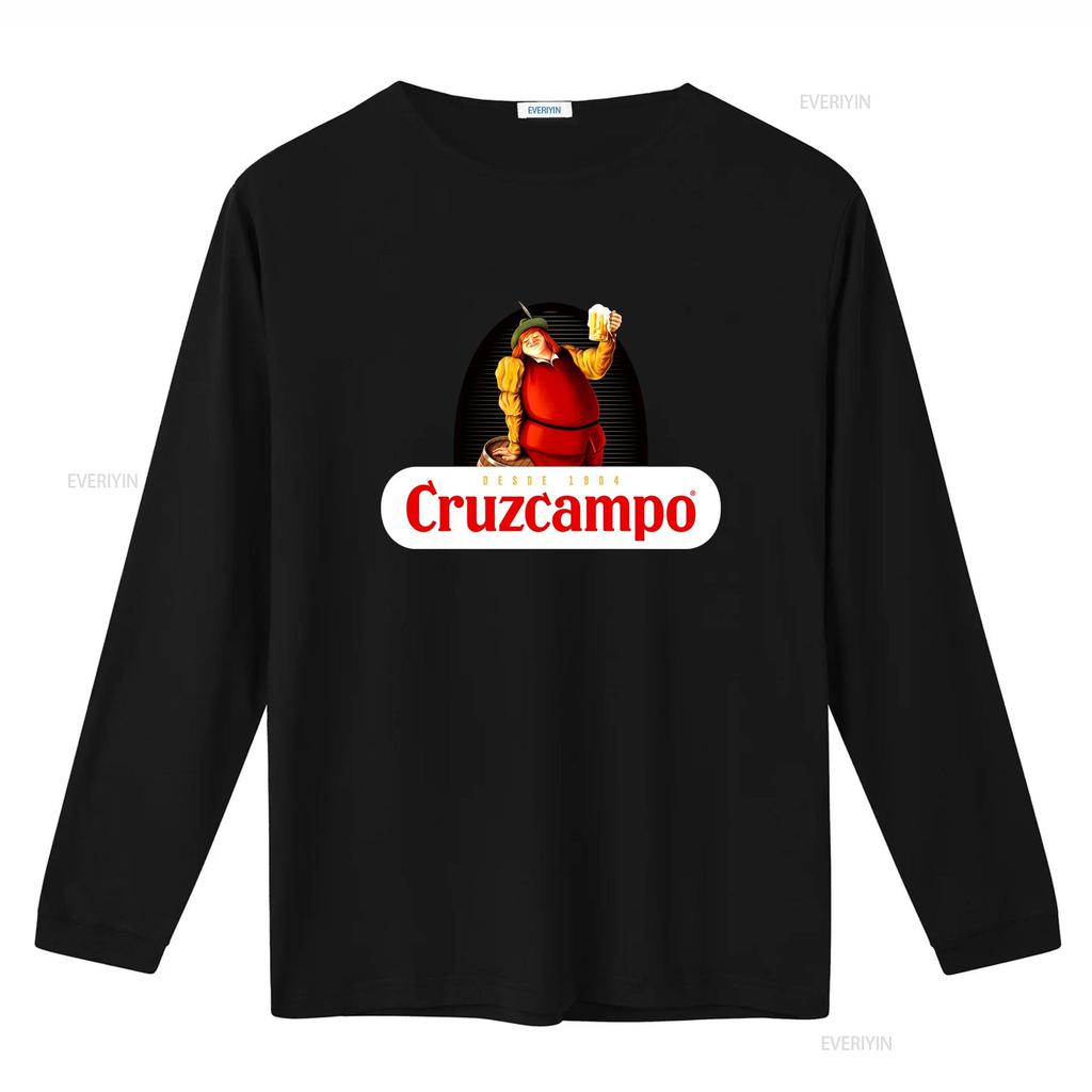Cruzcampo Vintage Beer Lover T Shirt Classic Cotton for Perfect Christmas  Vintage Washed Top For Everyday Wear Homme Versatile