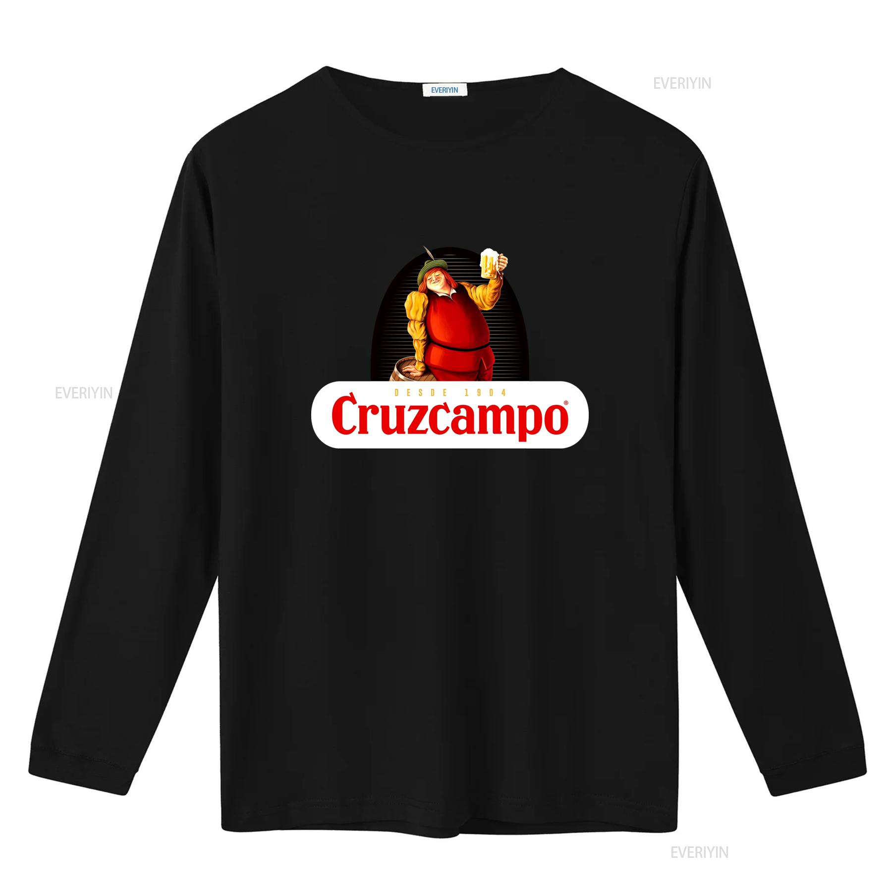 

Футболка Cruzcampo Vintage для любителів пива Класична бавовняна для ідеального Різдва vintage Прана футболка для повсякденного носіння homme Універсальна M