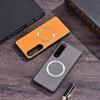 For Sony Xperia1VI 10VI 5V 10V 1V 1IV 5IV 10IV 1III 10III 5III ForMagsafe Magnetic Charging Silicone Protection Hard Fabric Case