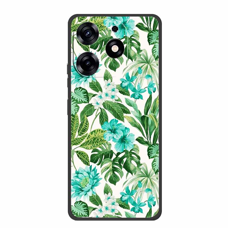 For Infinix Smart 8 Plus Case Luxury Soft Silicone TPU Phone Cases Cover For Infinix Smart8 Plus Protective Flower Painted Coque