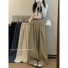 Kumikumi Stylish Minimalist Pure Color Suit Casual Pants Female Fall Loose Slim Looking Drooping Wide-Leg Pants Pants