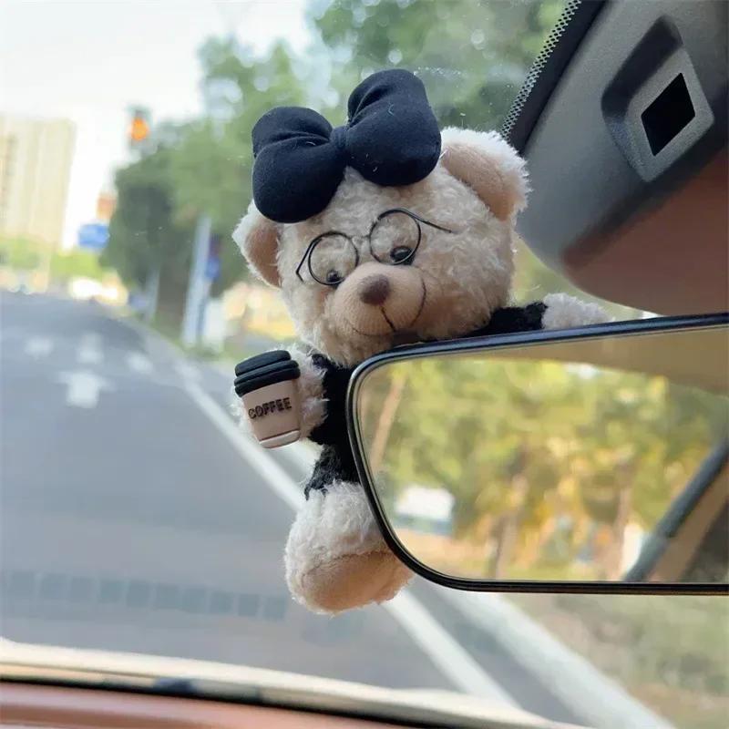 Accessorie Used for Car Gear Shift Decoration Cute Turn Signal Dolls Wiper Dolls Rearview Mirror Ornament Car Internet Celebrity