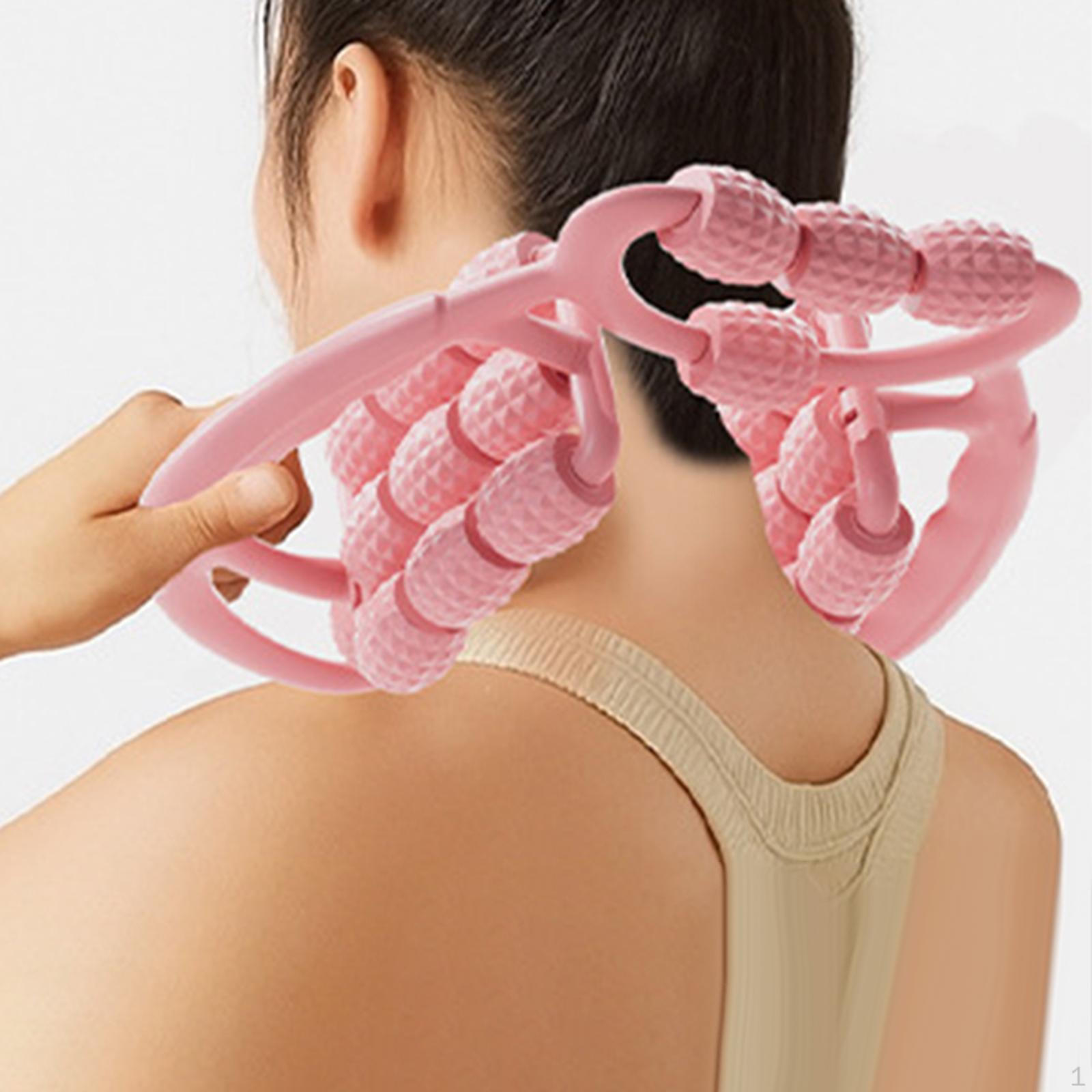 

Массажный ролик для ног 24 точки Мышечный ручной градус Бедро Глубокие ткани для йоги розовый