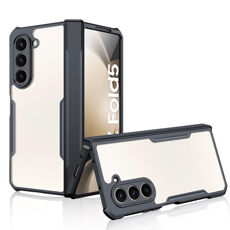 Xundi Z Fold7 Shockproof Case for Samsung Galaxy 6 - Transparent Glass Foldable Cover