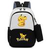 Pokemon Cartoon Printed Backpack Pencil Bag Elementary School Student Junior School Bag Backpack
