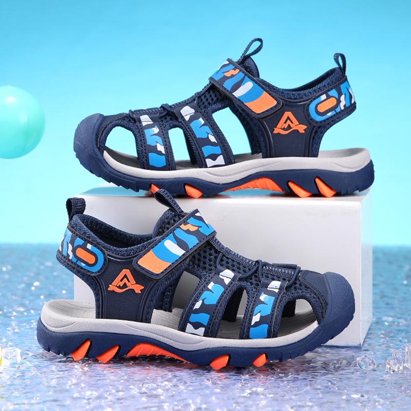 

Outdoor Summer Breathable Sandals Shoes for Kids Boys Walking Running Comfortable Non-slip Children Beach Sandal 39