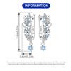 Orstarry 925 Silver Butterfly Fluttering Insect Earrings Original Jewelry Drop Earrings Jewelry Party Anniversary Gifts