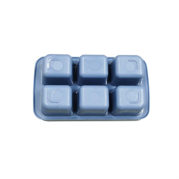 6 Ice Cube Molds In Summer, 6 Ice Cube Molds In Household Ice Grid Ice Box, Self-made Ice Box In Refrigerator with Lid