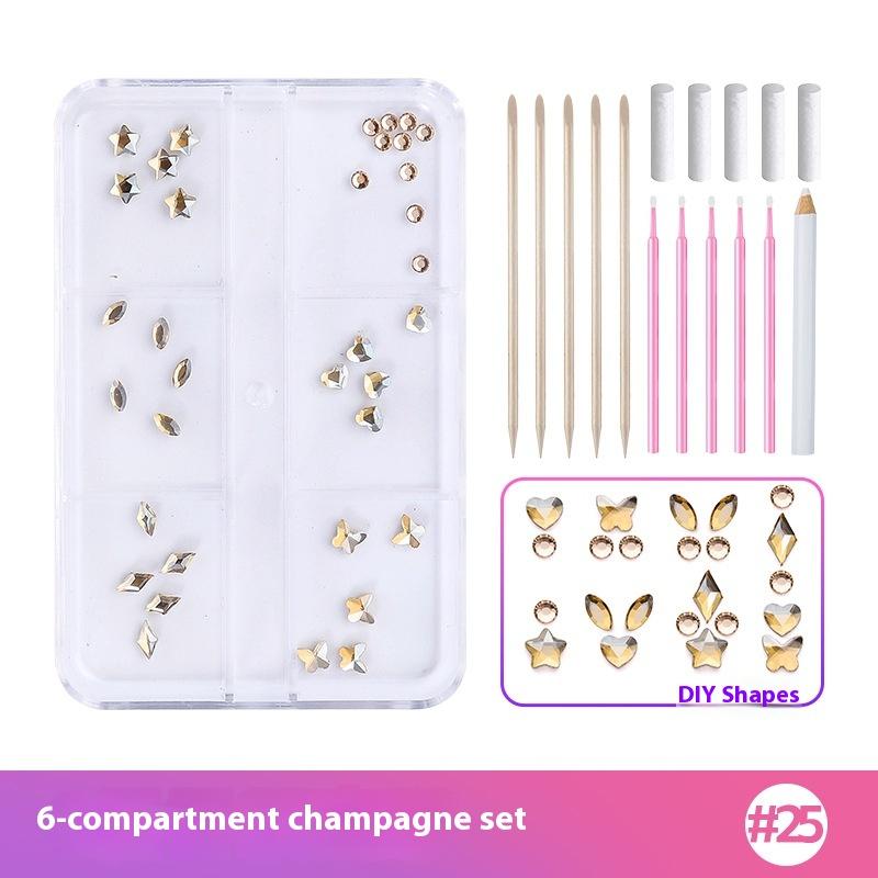 1 Set Dental Tooth Gems Crystal Diamond Heart Round Shaped Ornament Diy Tools Various Shapes Color Teeth Jewelry Denture