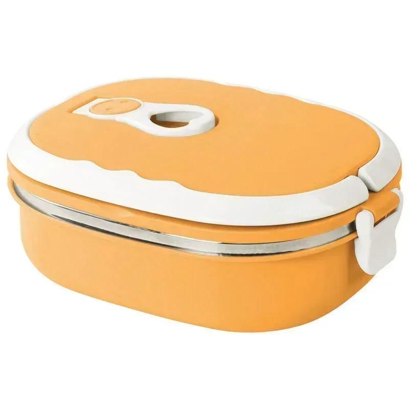 Microwave Lunch Box Wheat Straw Dinnerware Food Storage Portable Warmer School Students Lunch Box Thermal Container оранжевый