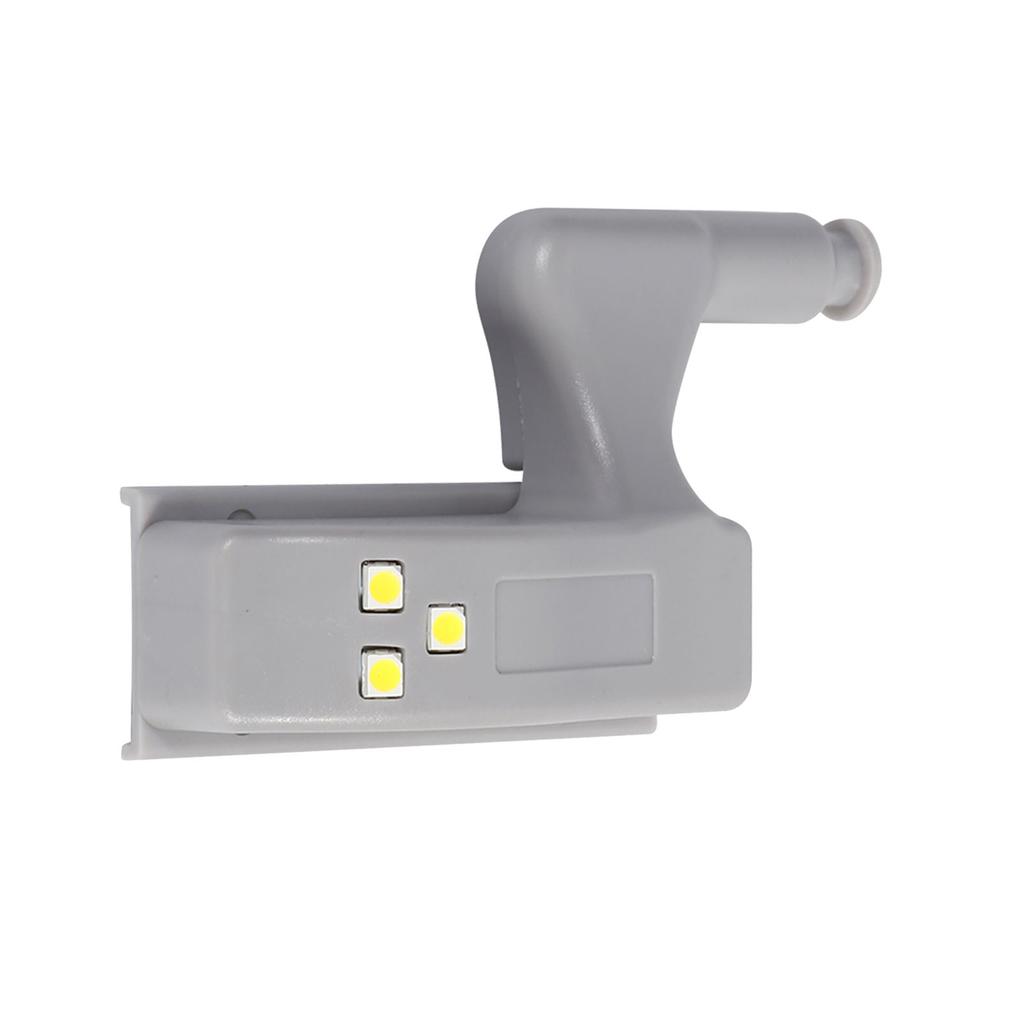 10Pcs Cabinet Cupboard Closet Wardrobe LED Hinge Light Home Kitchen (Cool White)