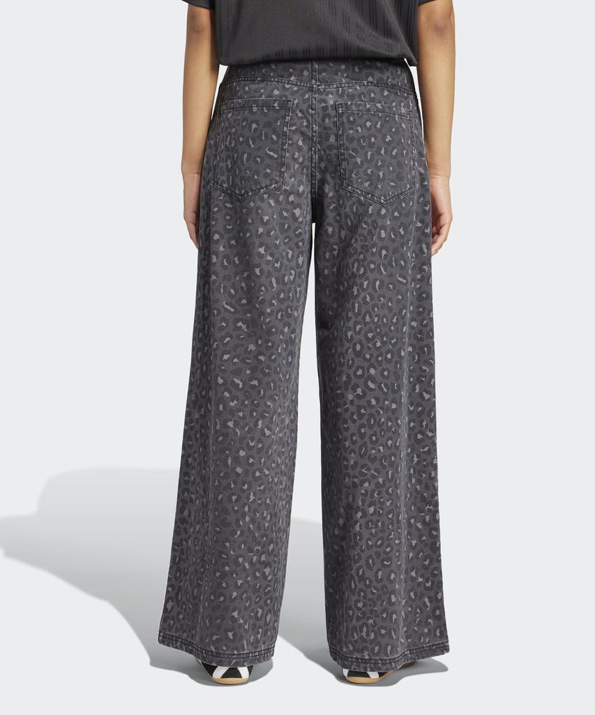 ADIDAS Denim Loose Pants - Leopard: Charcoal / Ka2679
