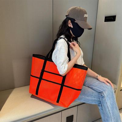 Large-Capacity Mesh Beach Bag for Travel, Fitness, and Swimming
