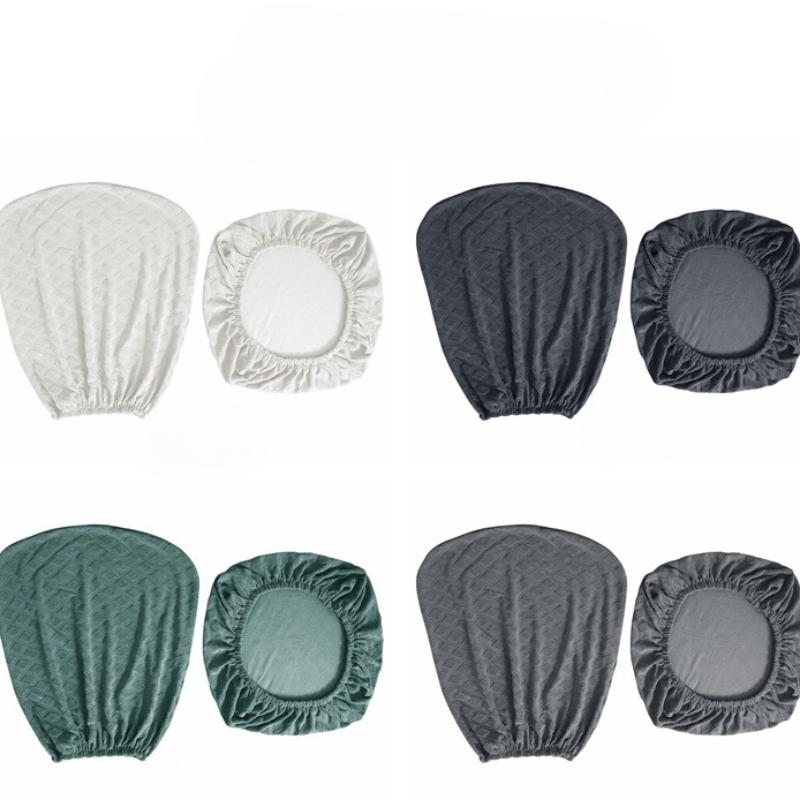 Funda para Silla de Oficina, Fundas Elásticas para Asiento de Silla de Ordenador, Cubre Asiento Elástico para Escritorio, Funda Protectora Removible Lavable para Silla de Comedor Cocina