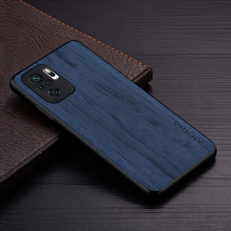 Pouzdro Pro Xiaomi POCO M5S M5 coque jednoduchý unikátní design lehký dřevěný vzor pu kožený kryt pro pouzdro poco m5