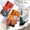 Hip-hop Comic Character Sticker Phone Case For Samsung Galaxy A73,A72,A71,A70,A53,A52,A51,Soft Silicone Black Cover