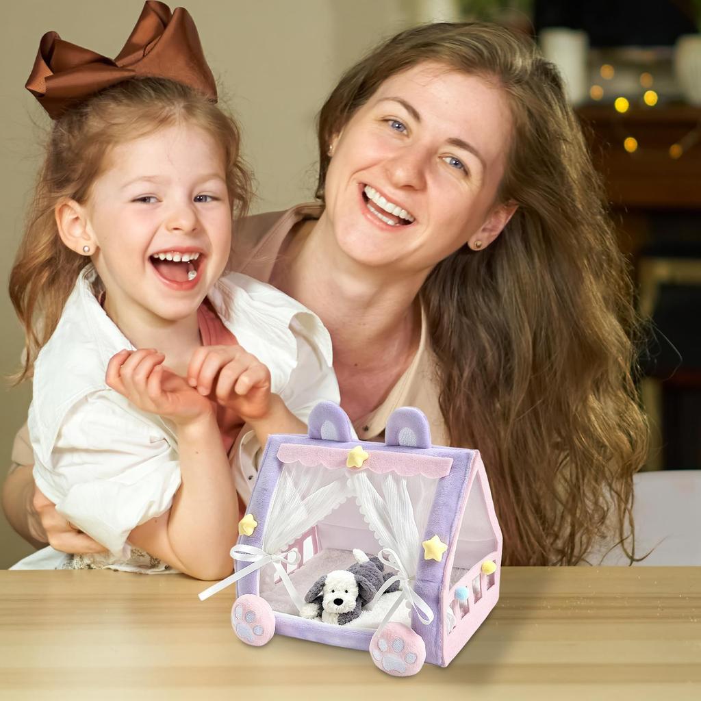 Cute Doll tent Bed Accessories Cotton Doll Baby Creative Doll Storage Toys Desktop Ornaments Plush Dolls Bed