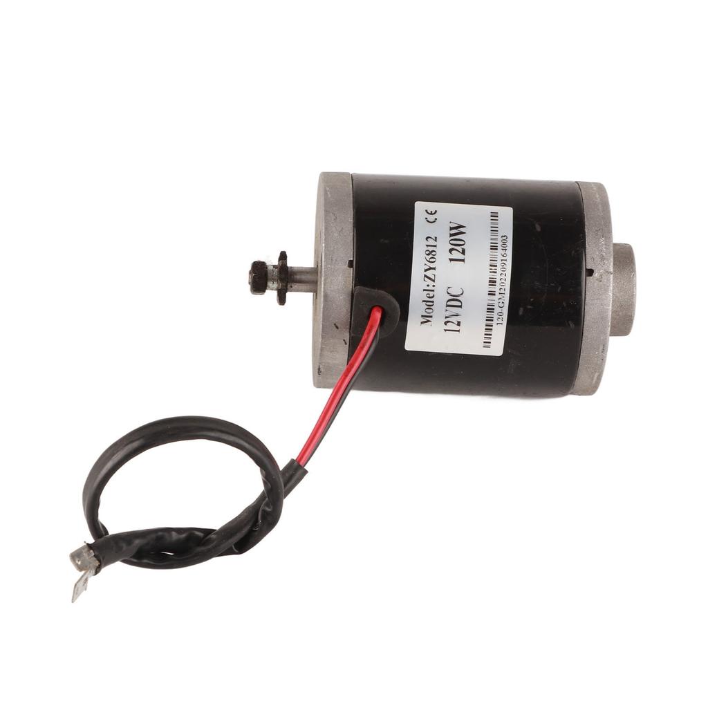 12V 120W Hochgeschwindigkeits-Elektro-DC-Bürstenmotor-Kit mit 25H76-Kette und 25H 3-Loch 47 Zähne Kurbelgarnitur für DIY Elektro