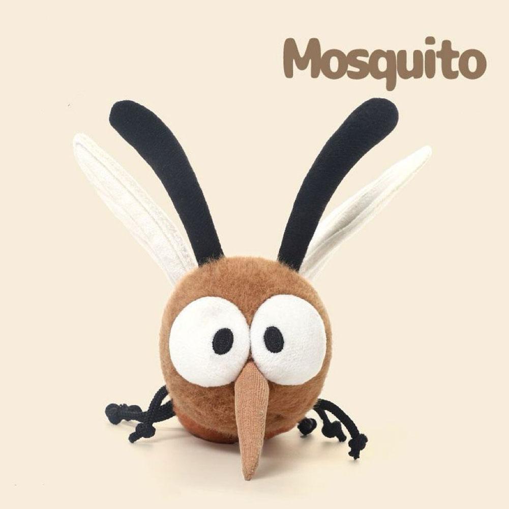Funny Mosquito Plush Bag Pendant Weird Stuffed Animal Toy For Girls Schoolbag Decor Unique Birthday Gift