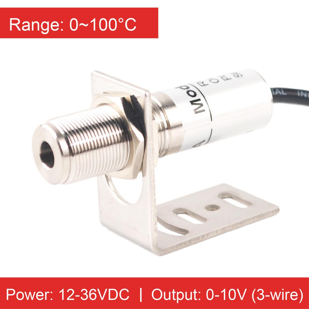 CK-DT-A Mini 68mm IR Temp Sensor Probe 0‑10V/0‑5V/4‑20mA RS485 0‑600℃ Industrial Non-contact Temp Transmitter 2