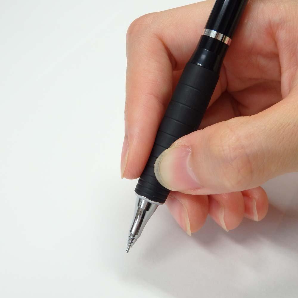 Pentel Orenz Rubber Grip Mechanical Pencil Black XPP602G-A 0.2