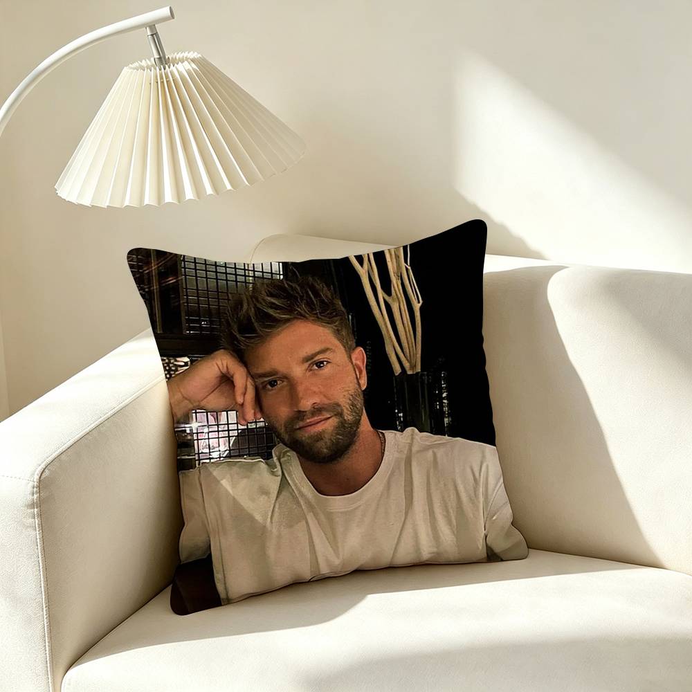 P-Pablo Alboran Pop Singer Square Double-Sided printed Pillow Case Bedroom Bedside Pillow Sofa Cushion Cover