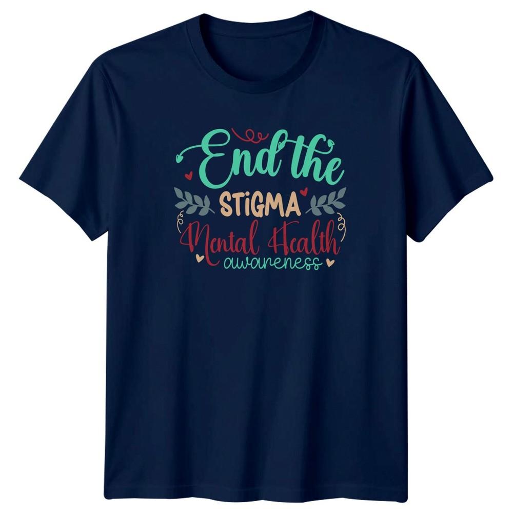 End The Stigma Unisextal Health TShirt Awareness Advocacy Wellbeing Gift