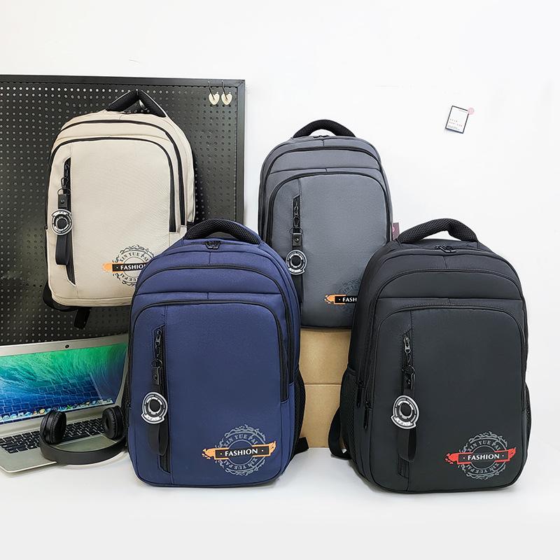 Business simple leisure computer bag large capacity three-layer storage student school bag outdoor sports travel backpack for men