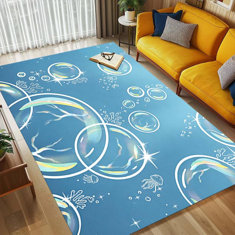 Bubbles Underwater Living Room Nonslip Area Rug Soft Carpet For Bedroom Game Playroom Sofa Office Home Decor Doormat Christmas Gift C929124