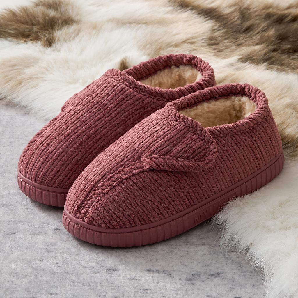 Winter Women Home Slippers Plush Warm Flat Slides Breathable Soft Non-slip Slippers Indoor Outdoor Men Casual Slippers
